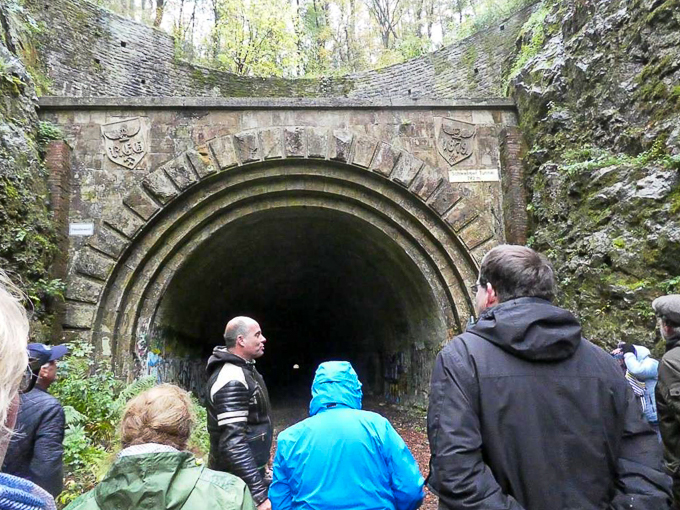 Erkundung des alten Bahntunnels in Schwelm